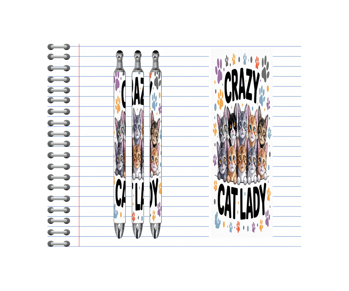 Refillable Pens, Cat Images. Write with a little whiskered charm. Multiple options and Images available. TheCraftNook