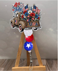 4th of July Truck Badge Pull TheCraftNook