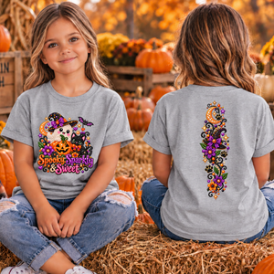Kids Spooky Sparkly Sweet Front and Back Geaphics TheCraftNook