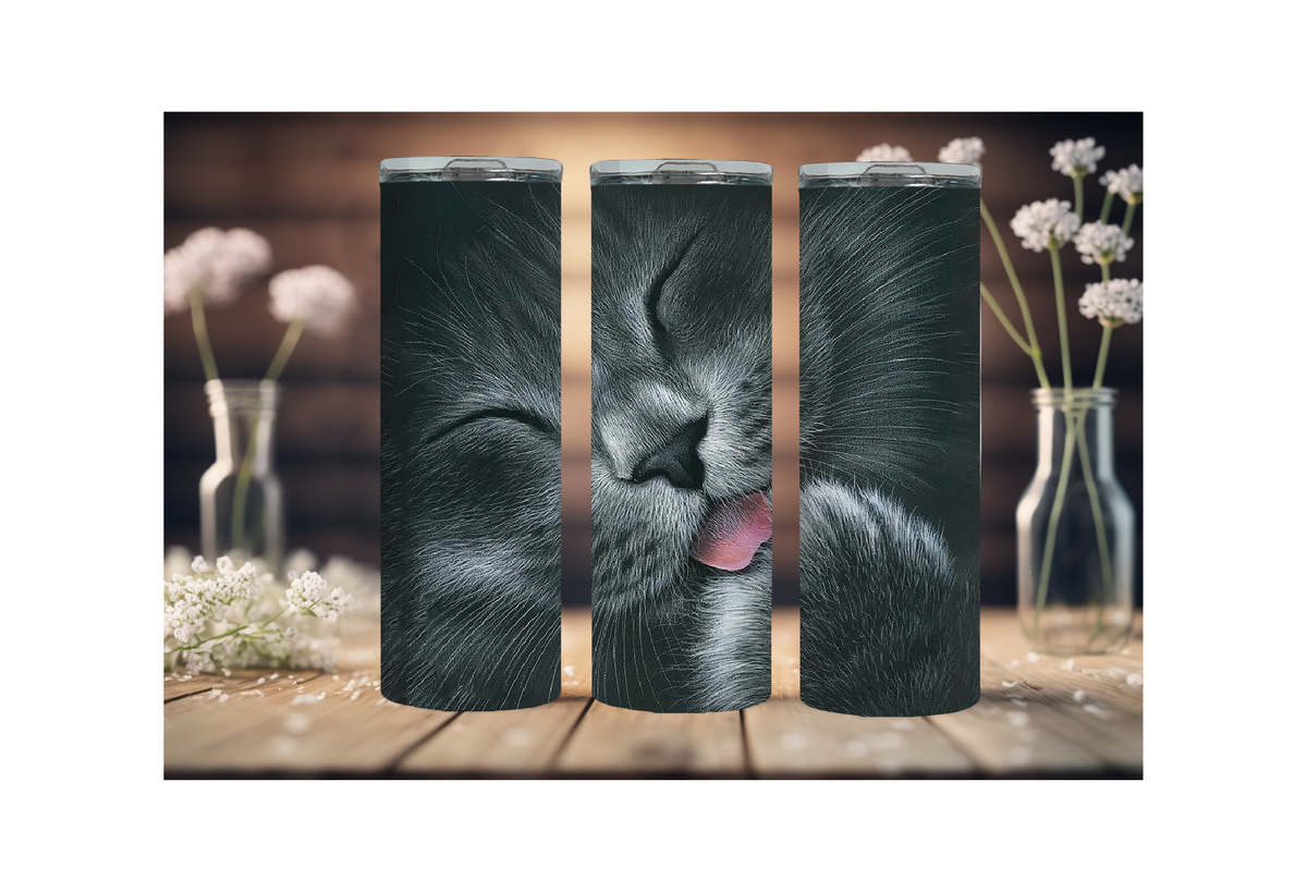 20 oz Sip with Cattitude tumbler TheCraftNook