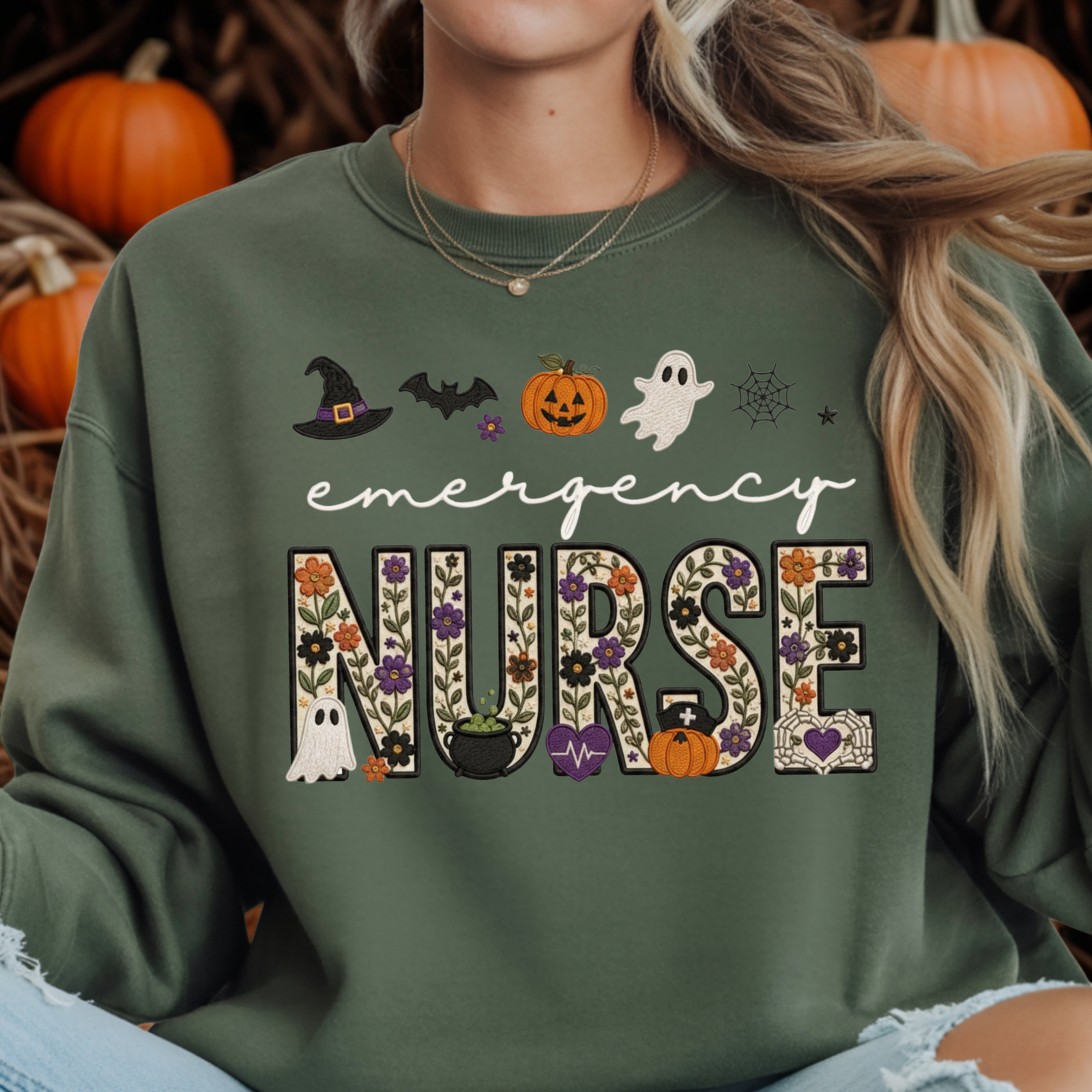 Spooky ED Sweatshirt TheCraftNook