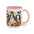 Cute Boo Coffee Mug — Cute Ghost, Pumpkins & Autumn Floral Accent Mug (11oz)