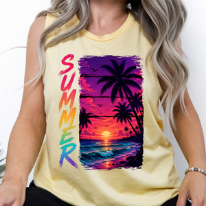 Summer Tank – Garment-Dyed Comfort Colors Tank TheCraftNook