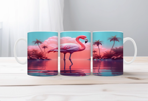 Sunshine & Whimsy Flamingo Mugs TheCraftNook