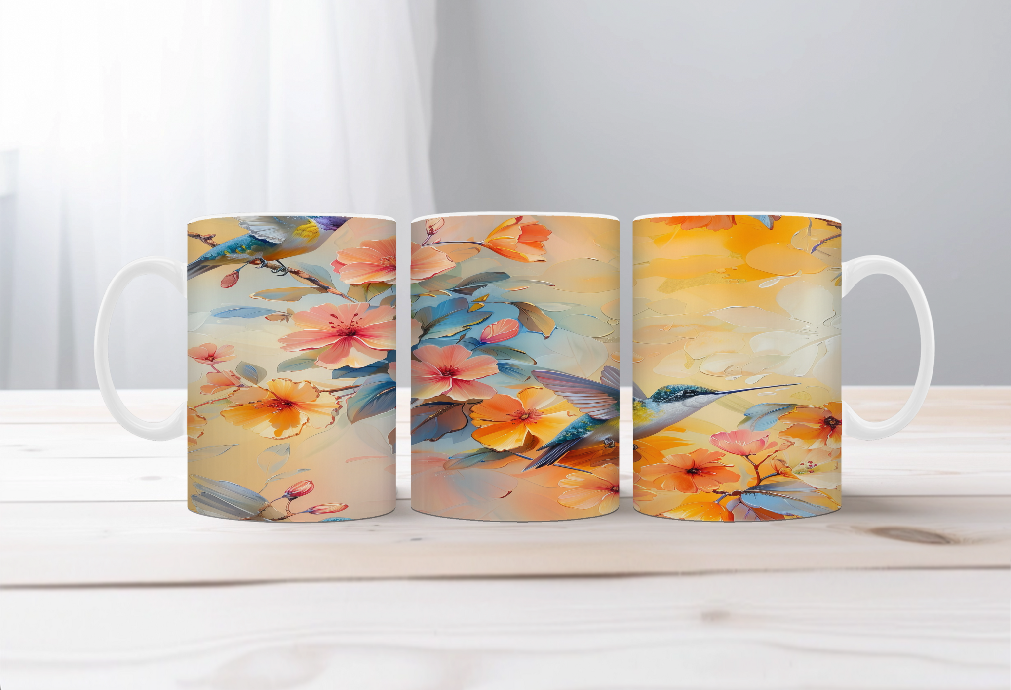 Sip with a Little Flutter Hummingbird Mugs. Two Sizes and Multiple images to choose from.