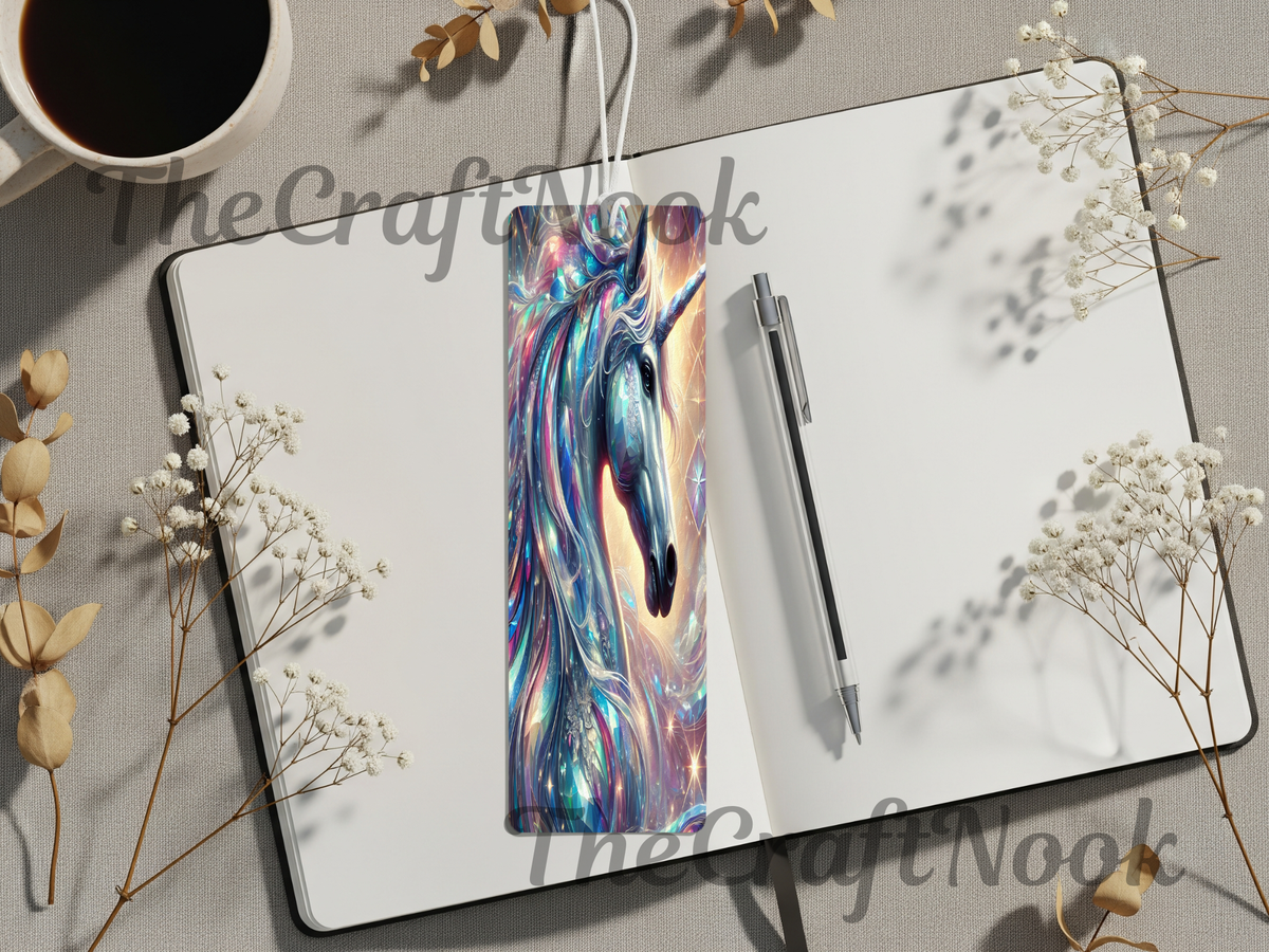 Aluminum Metal Bookmarks, Unicorn Images TheCraftNook