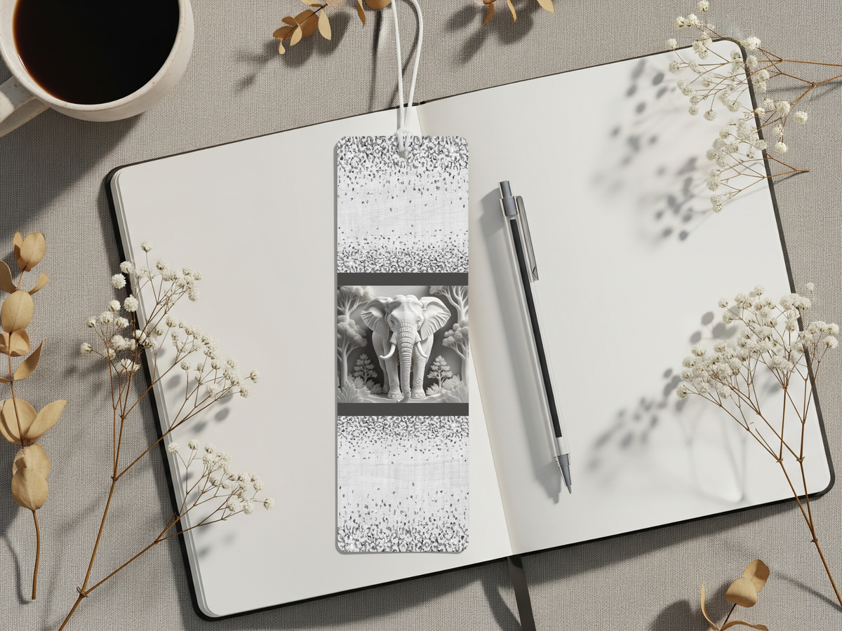 Aluminum Metal Bookmarks, Elephant Images TheCraftNook