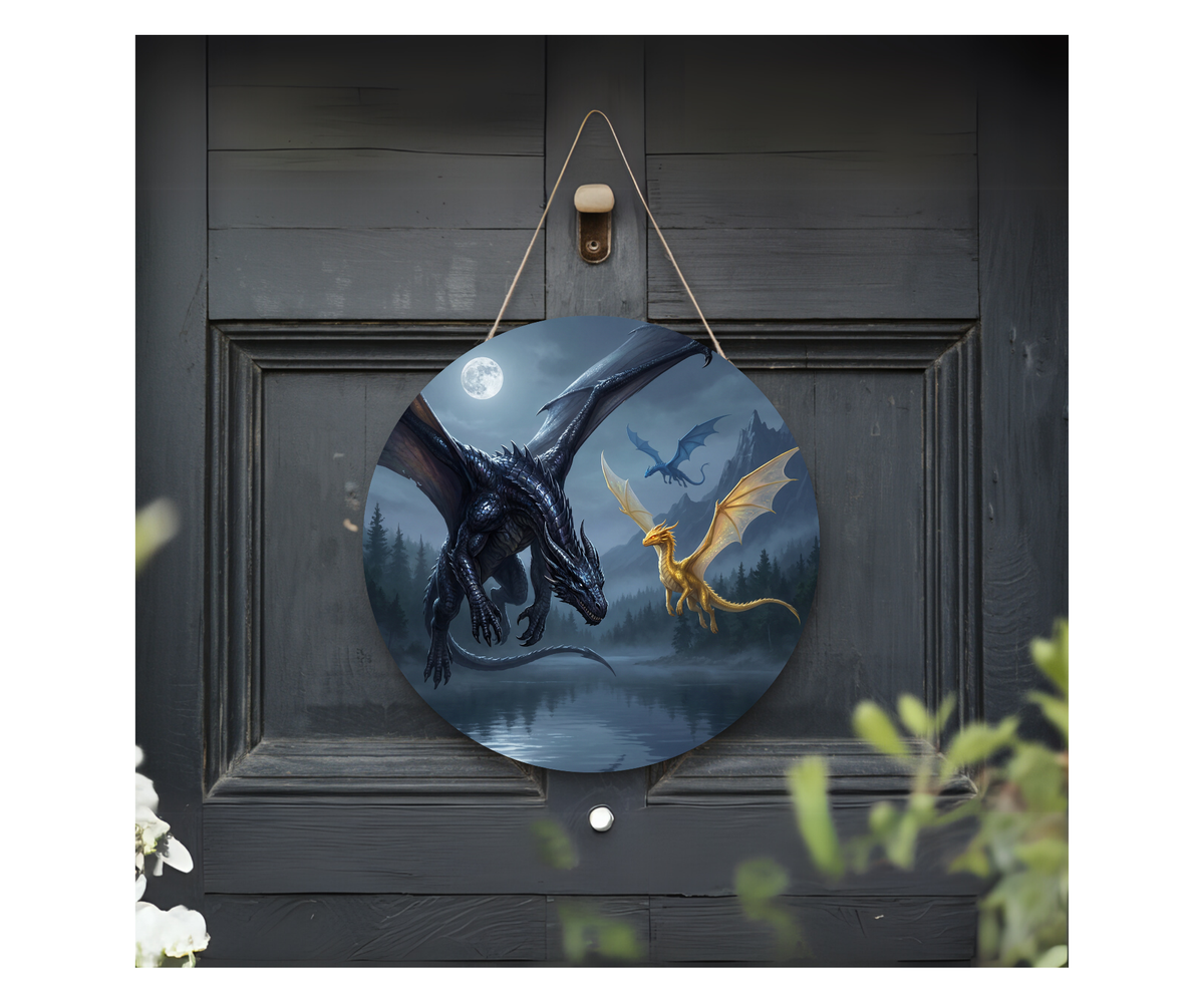 Enter the Dragon’s Lair Welcome Sign TheCraftNook