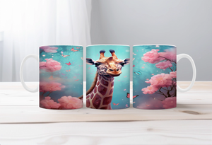 Tall Sips Giraffe Coffee Mugs, two size options. TheCraftNook