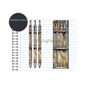 Refillable Pens, Once Upon a Pen – Book Lover Writing Pen. Multiple options and Images available TheCraftNook