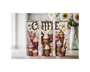 Brew‑tiful Day 20 oz Coffee Tumbler. Stainless-Steel Tumblers. Multiple Sizes and Images Available. TheCraftNook