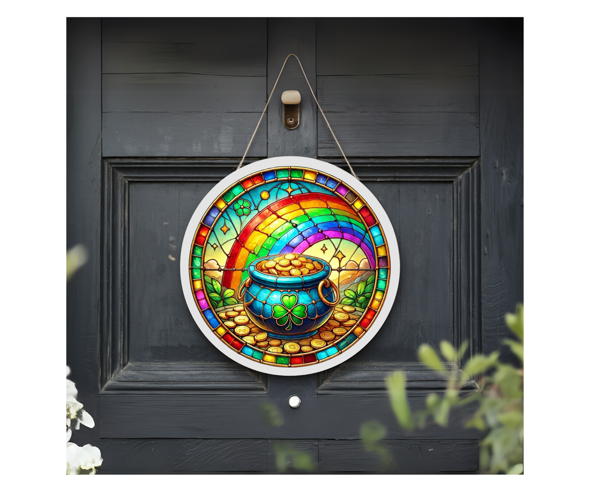 Lucky Charm Front Door Sign – St. Patrick’s Day Edition TheCraftNook