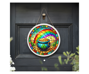 Lucky Charm Front Door Sign – St. Patrick’s Day Edition TheCraftNook