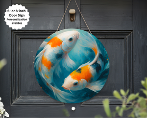 Koi Fish Door Signs TheCraftNook