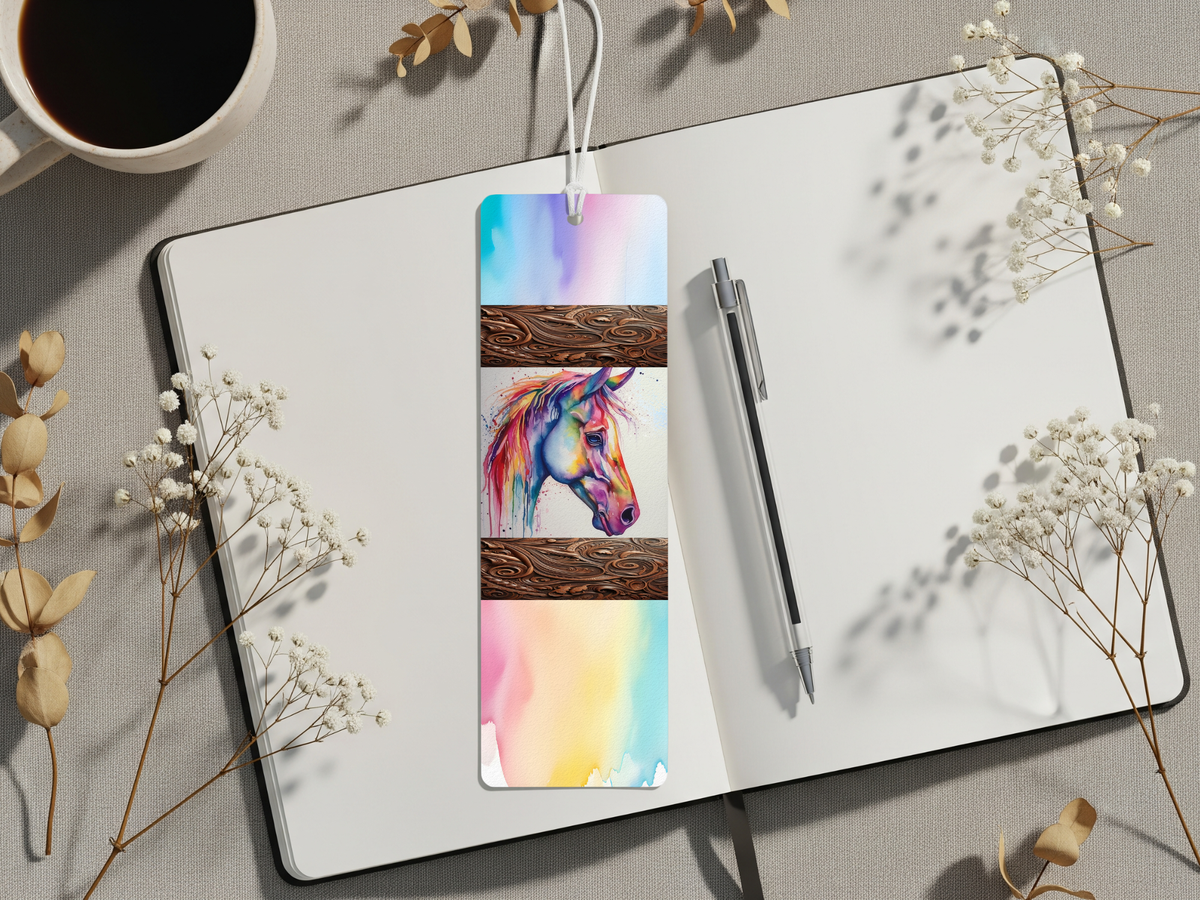 Aluminum Metal Bookmarks, Horse Images TheCraftNook