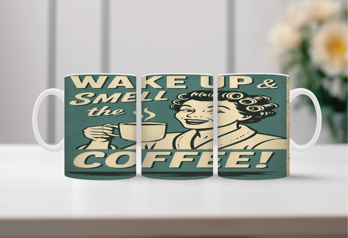 Rise & Grind Coffee Mugs TheCraftNook