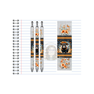 Refillable Pens, Highland Cow Images.  Cute notes start here. Multiple options and Images available. TheCraftNook
