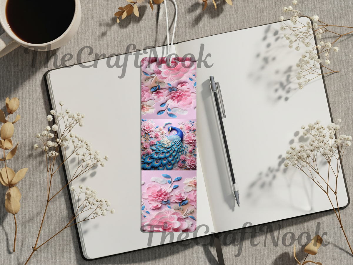 Aluminum Metal Bookmarks, Peacock Images, A little luxury for every chapter TheCraftNook