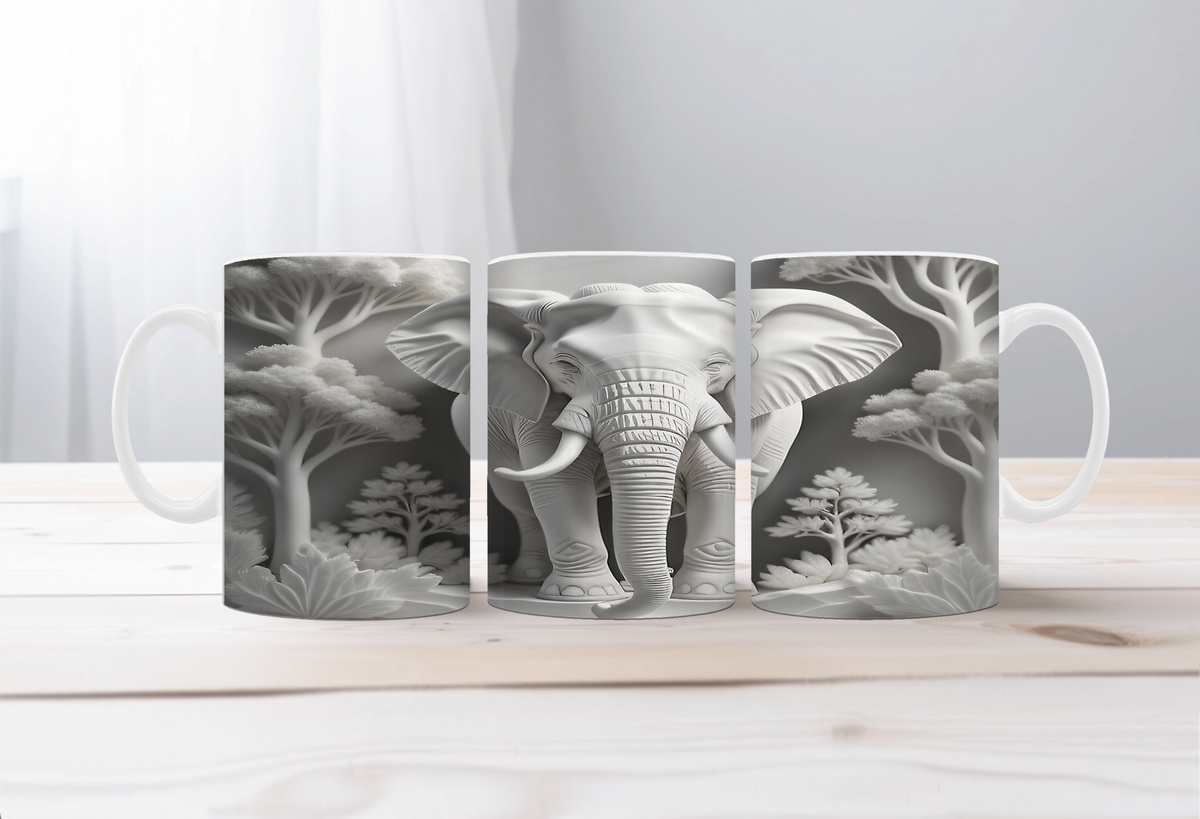 Elephant Image Coffee Mugs. Multiple images to choose from with personalization options. TheCraftNook