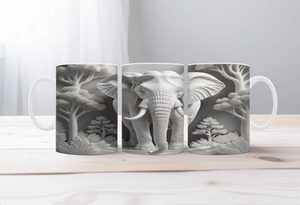 Elephant Image Coffee Mugs. Multiple images to choose from with personalization options. TheCraftNook