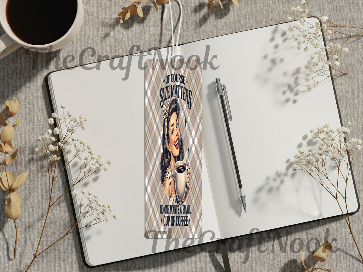 Caffeine & Chapters Bookmark. Aluminum Metal Bookmarks TheCraftNook