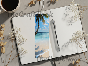 Aluminum Metal Bookmarks, Beach Images TheCraftNook