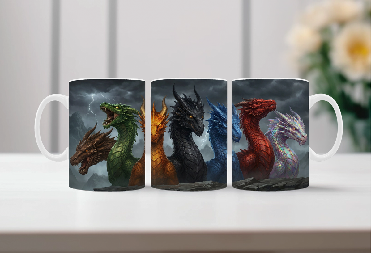 Majestic Dragon Scales Coffee Mug TheCraftNook