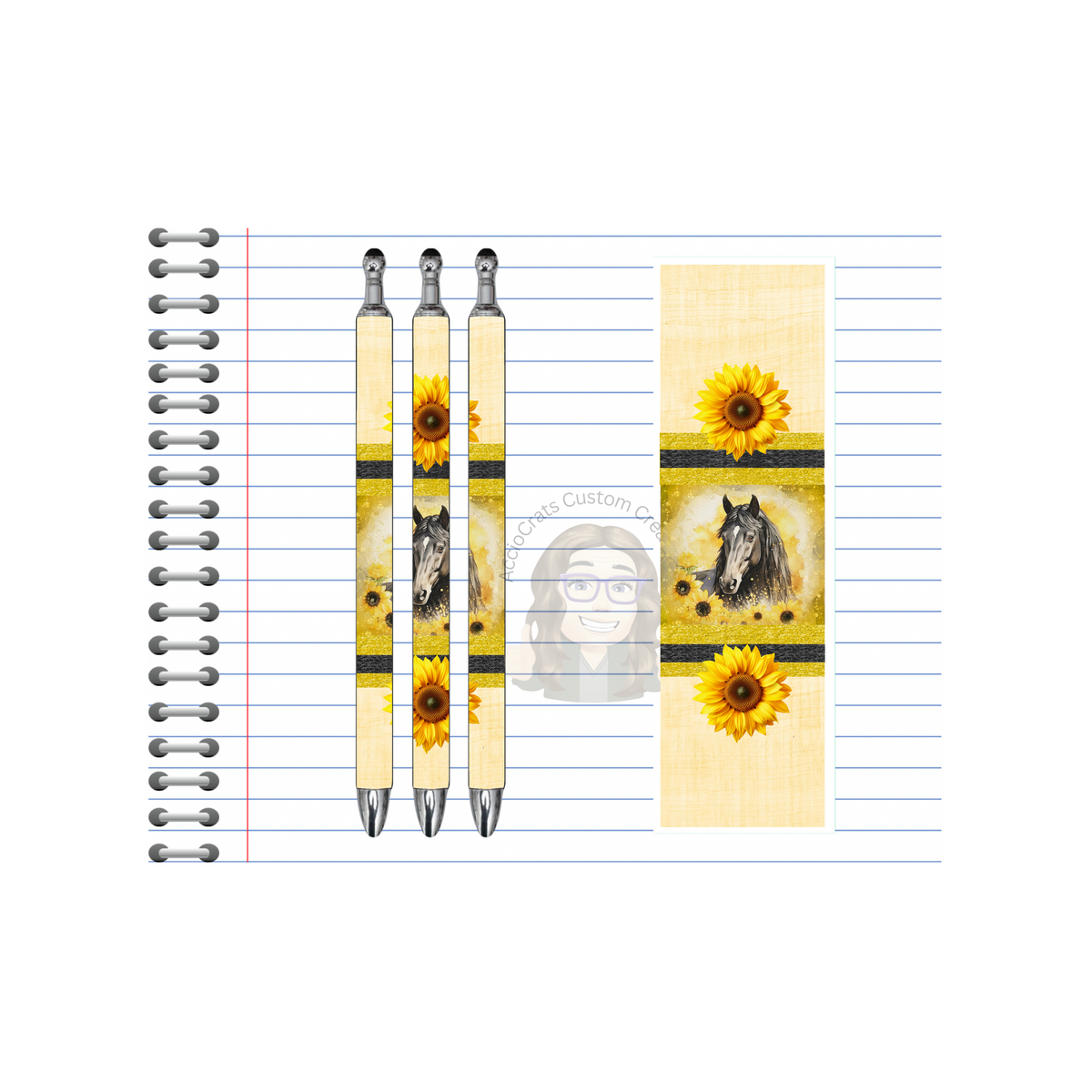 Refillable Pens, Horse Images multiple options and Images available TheCraftNook