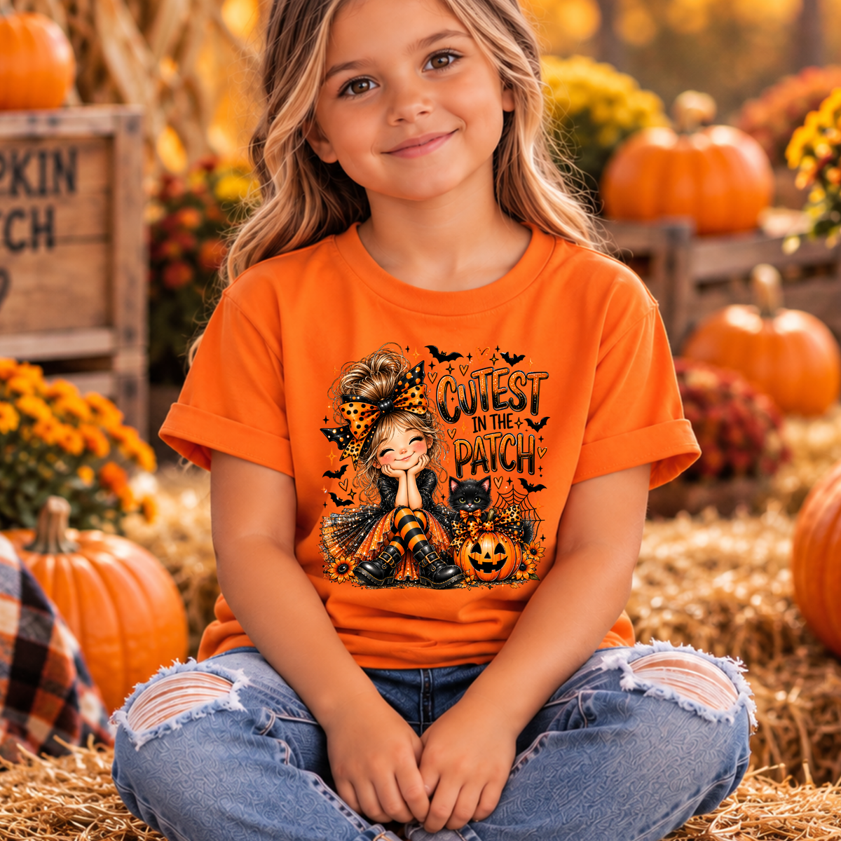 Kids Cutest in the Patch Fall T-Shirt TheCraftNook