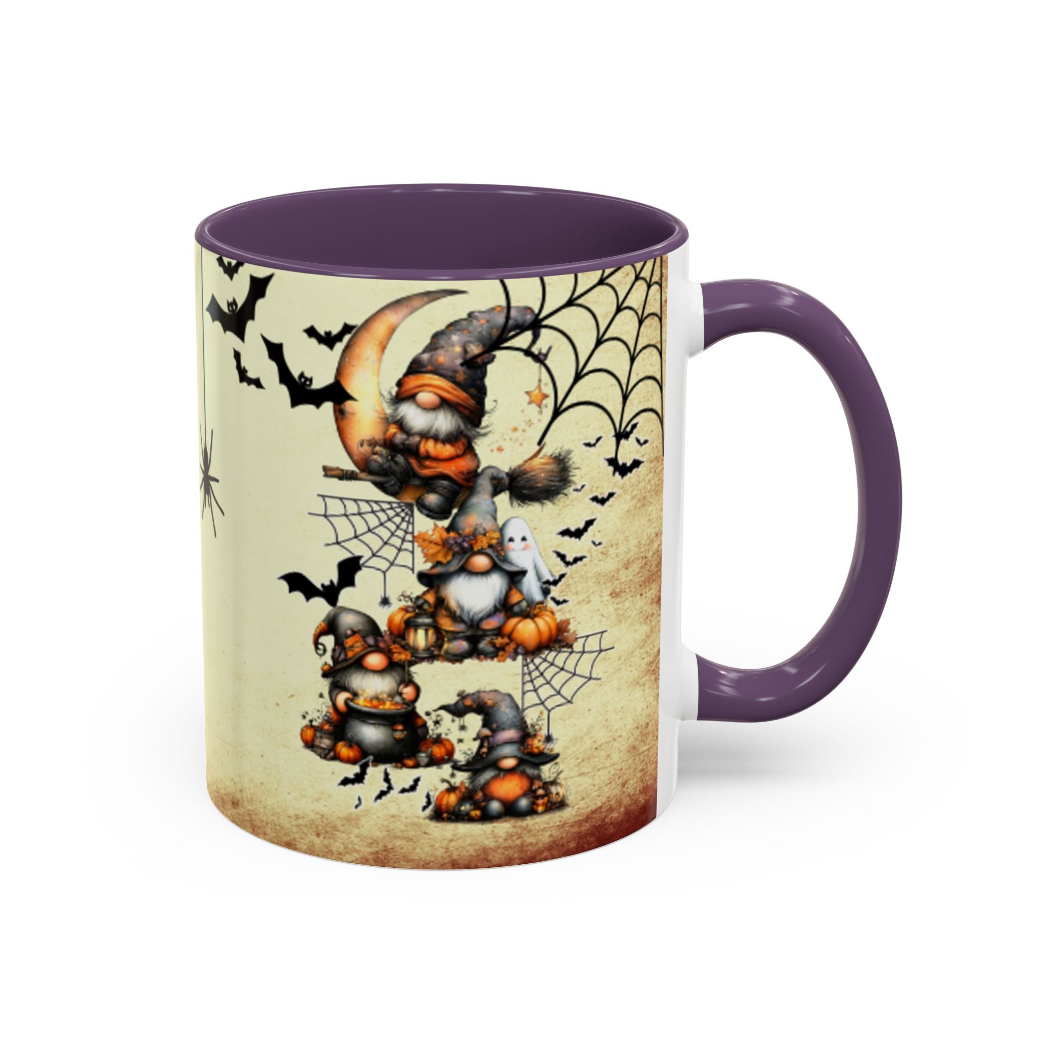 Hangin' with My Gnomie Coffee Mug — Spooky Pumpkin Moon Design (11/15oz)