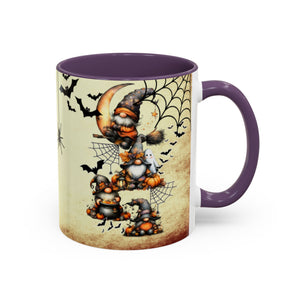 Hangin' with My Gnomie Coffee Mug — Spooky Pumpkin Moon Design (11/15oz) Printify