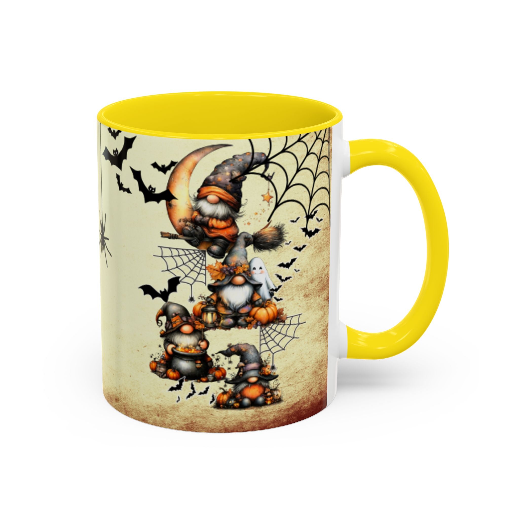 Hangin' with My Gnomie Coffee Mug — Spooky Pumpkin Moon Design (11/15oz)