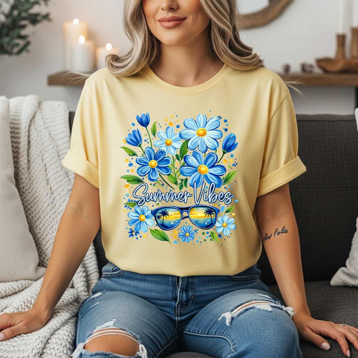Summer Vibes Tee – Soft Unisex Graphic Tee TheCraftNook