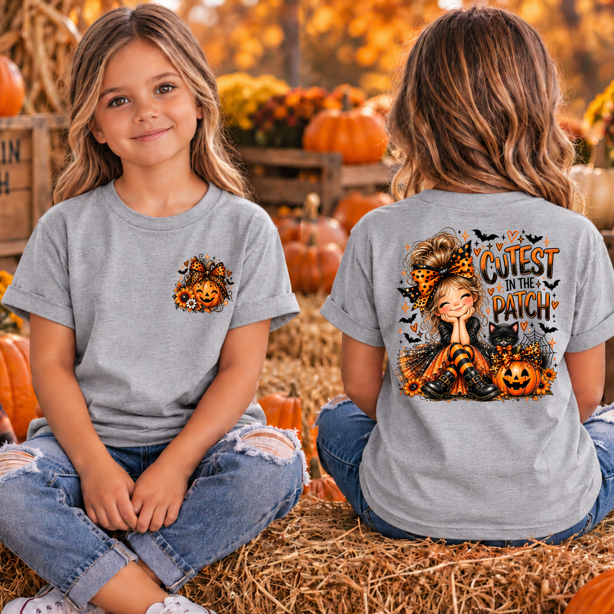 Kids Cutest in the Patch Pocket and Back graphics TheCraftNook