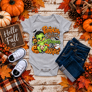 Pumpkin Spice Fall Baby Boy Bodysuit TheCraftNook