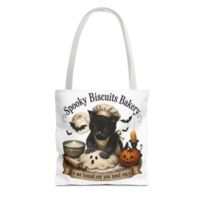 Spooky Biscuits Halloween Tote Bag | All-Over Print Printify