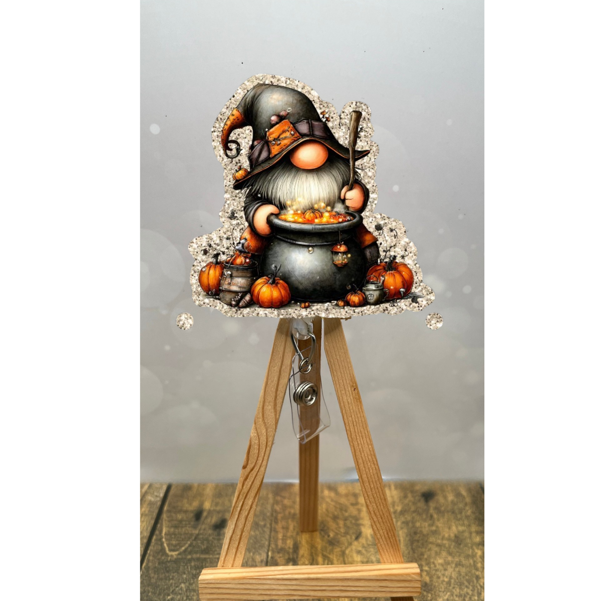 Cauldron Gnome Badge Pull TheCraftNook