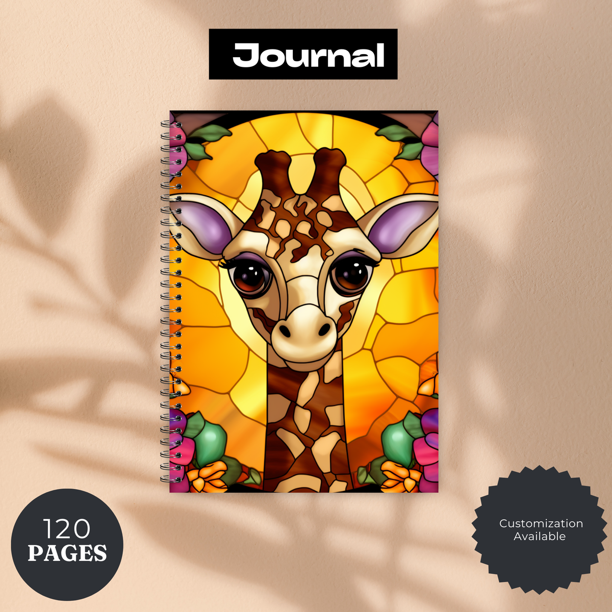 Tall & Kind Giraffe Writing Journal TheCraftNook