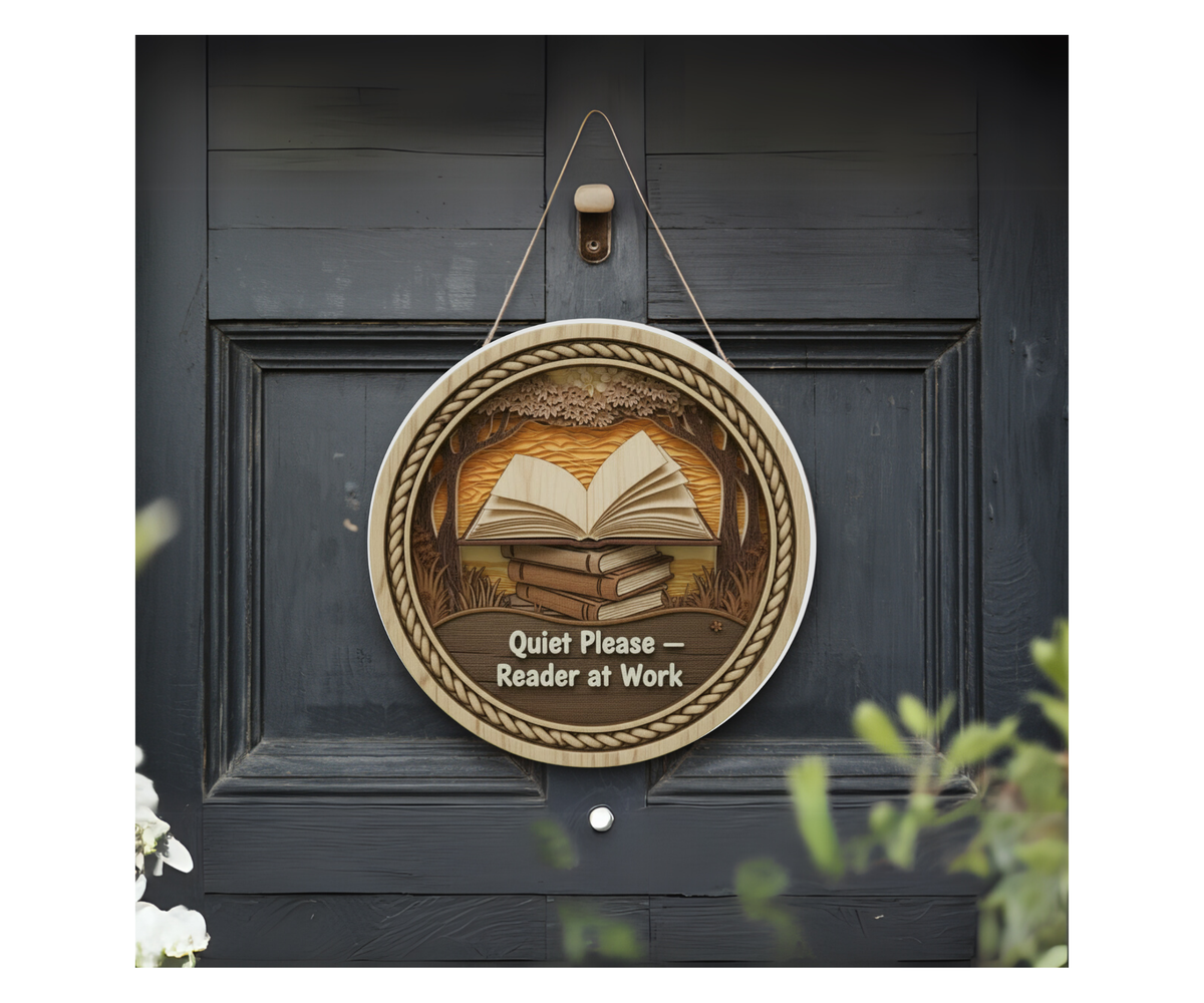 Book Nook Door Signs TheCraftNook