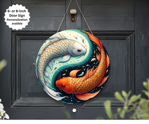 Koi Fish Door Signs TheCraftNook