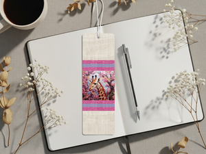 Stand tall in your reading adventures, Aluminum Metal Bookmarks, Giraffe Images TheCraftNook