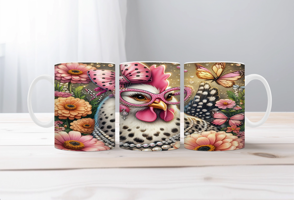 Country Coop Chicken Mug TheCraftNook