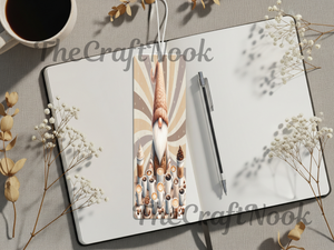 Caffeine & Chapters Bookmark. Aluminum Metal Bookmarks TheCraftNook