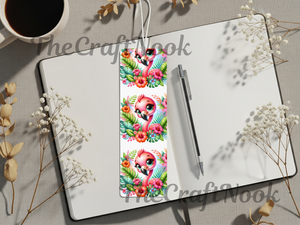 Tropical Whimsy Flamingo Aluminum Metal Bookmarks TheCraftNook
