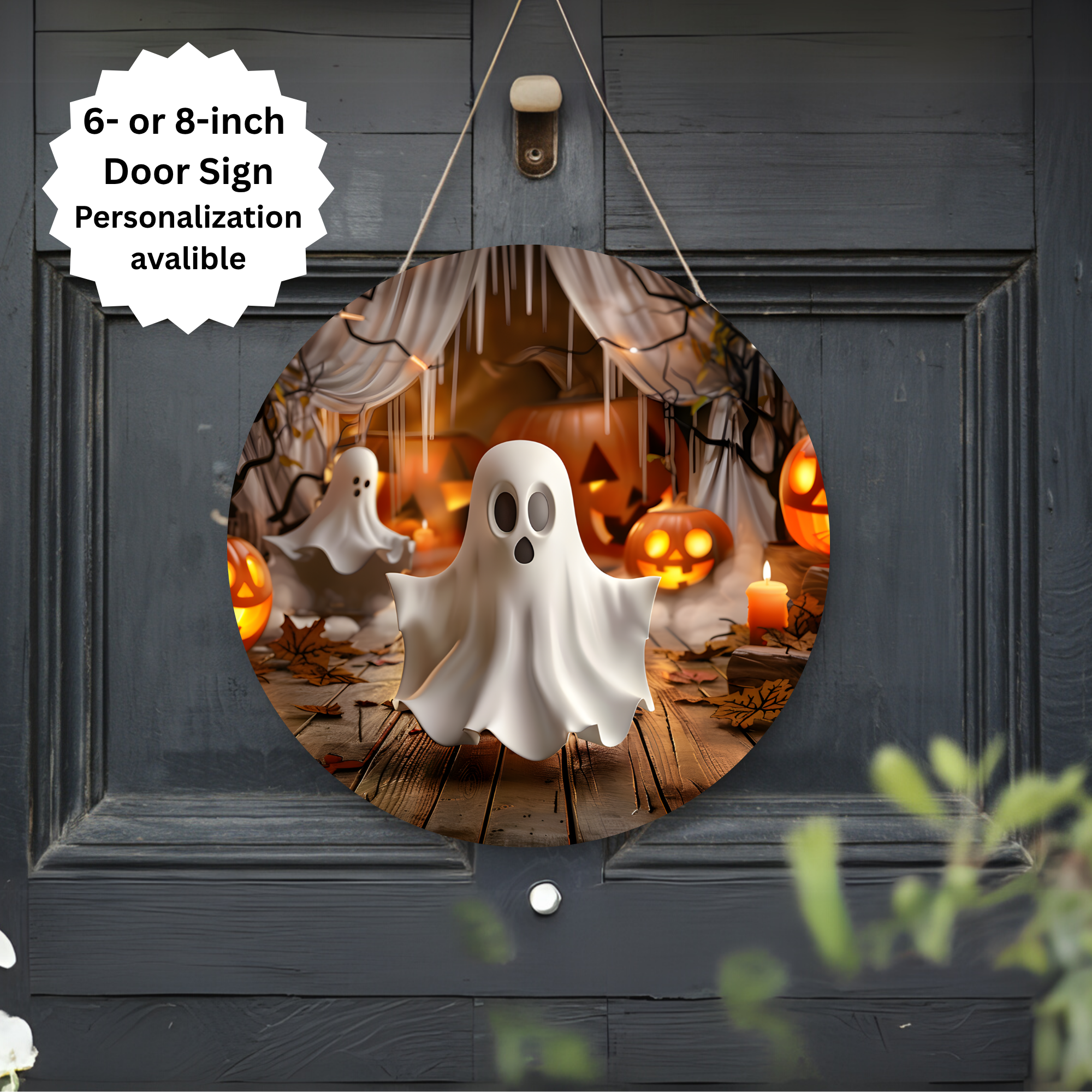 Spooky season Halloween Door signs