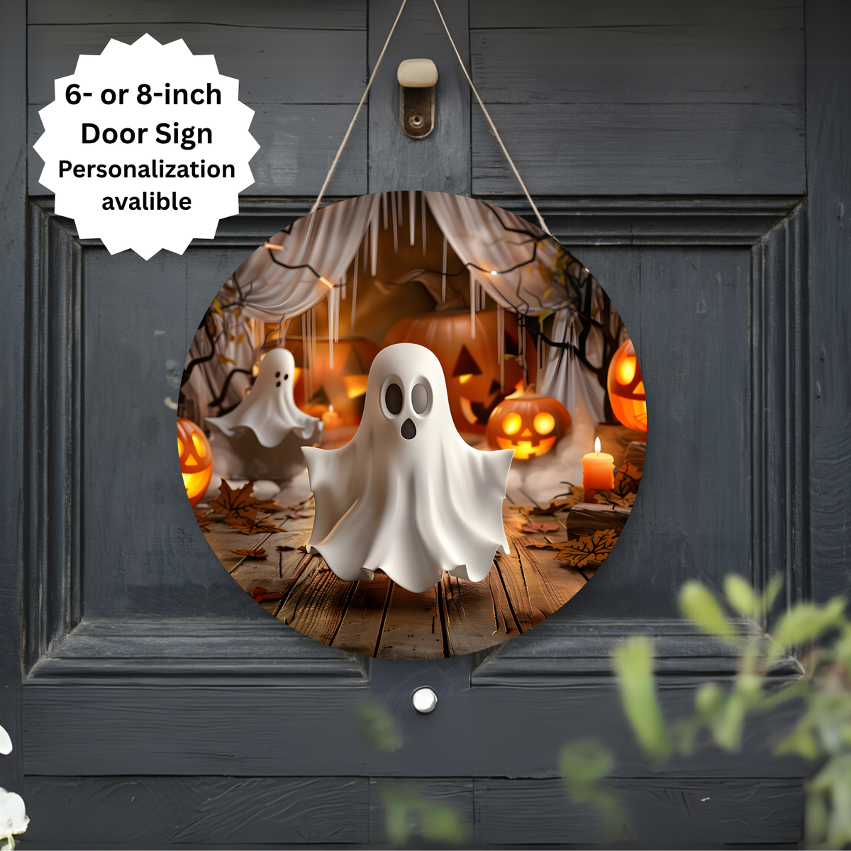 Spooky season Halloween Door signs TheCraftNook