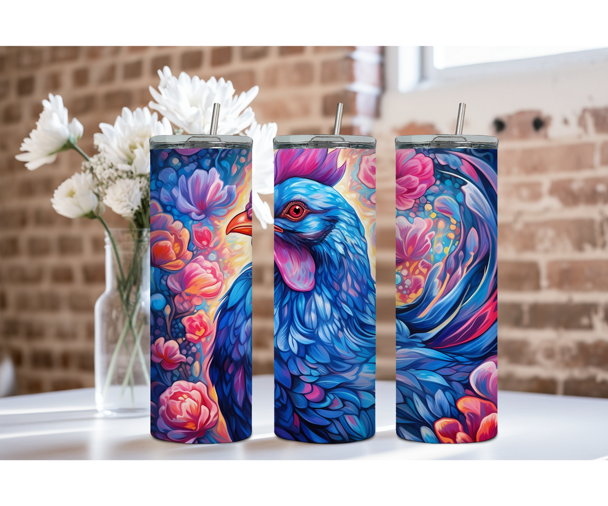 20 oz Happy Hen Chicken Stainless Steel Tumblers. Multiple Images Available TheCraftNook