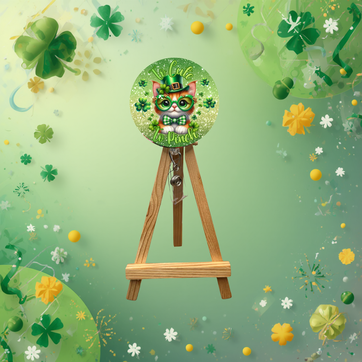 Lucky Charm Badge Pull for St. Patrick’s Day TheCraftNook