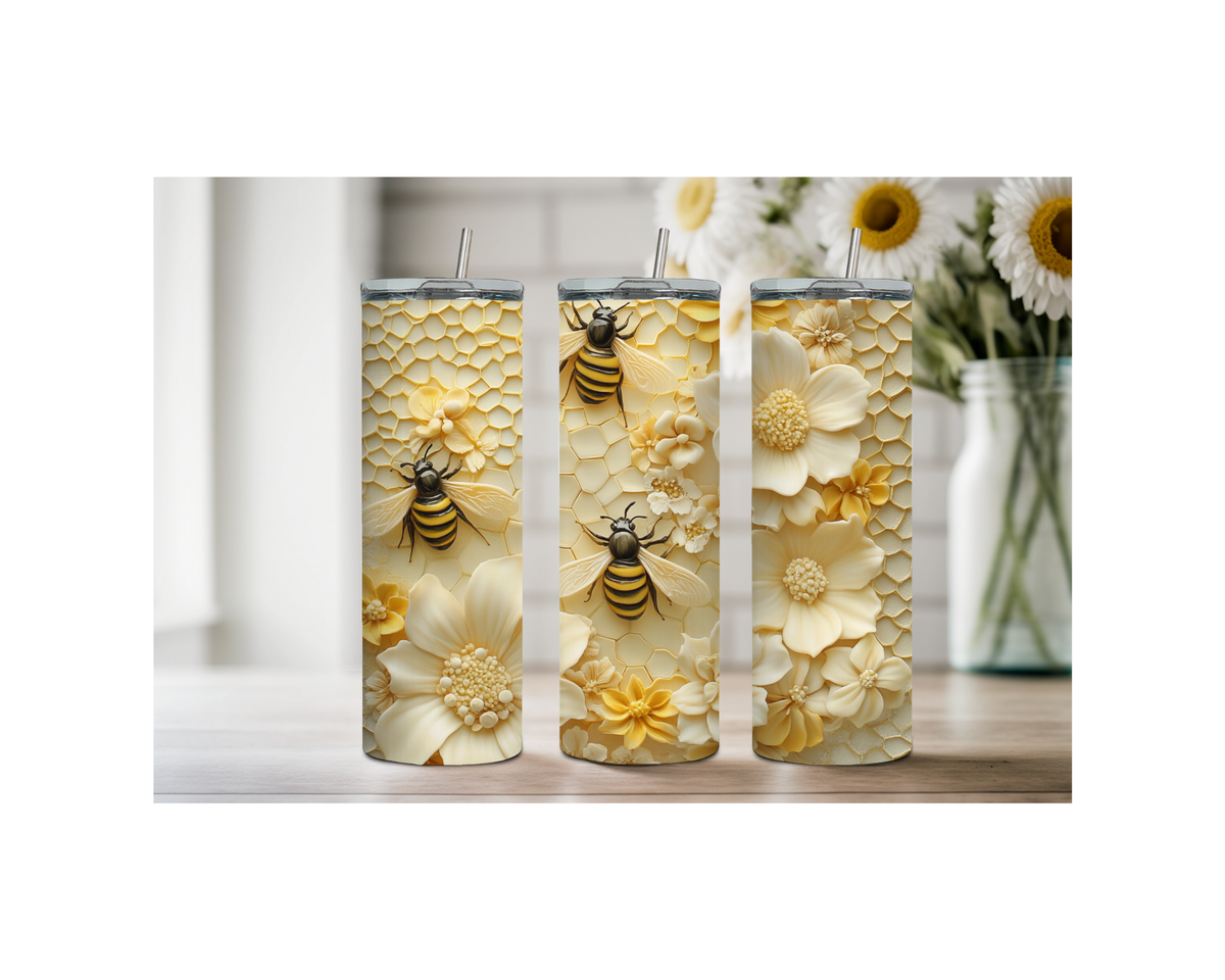 40 and 30 oz Honeybee Stainless Steel Tumblers. Multiple Images Available TheCraftNook