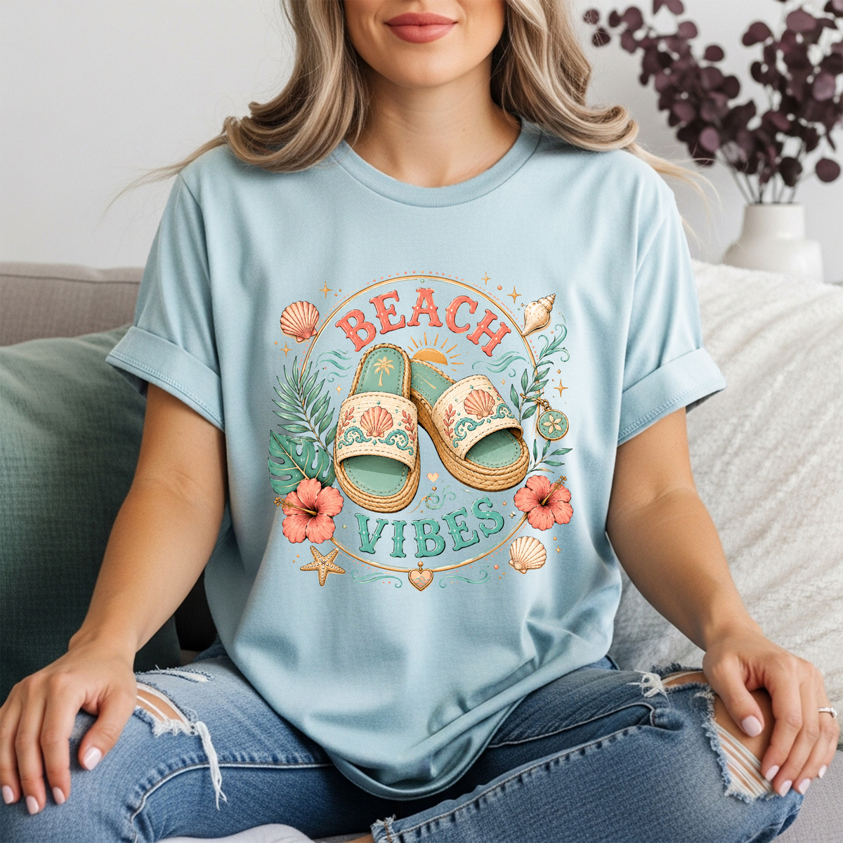 Sandals in the Sand Tee TheCraftNook